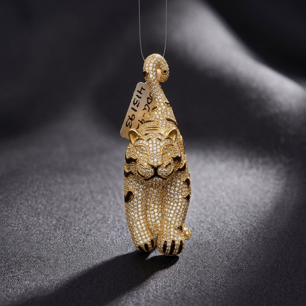 The Majestic Panther Pavé Pendant