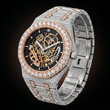 The Sovereign Skeleton "Bustdown" Two-Tone Timepiece