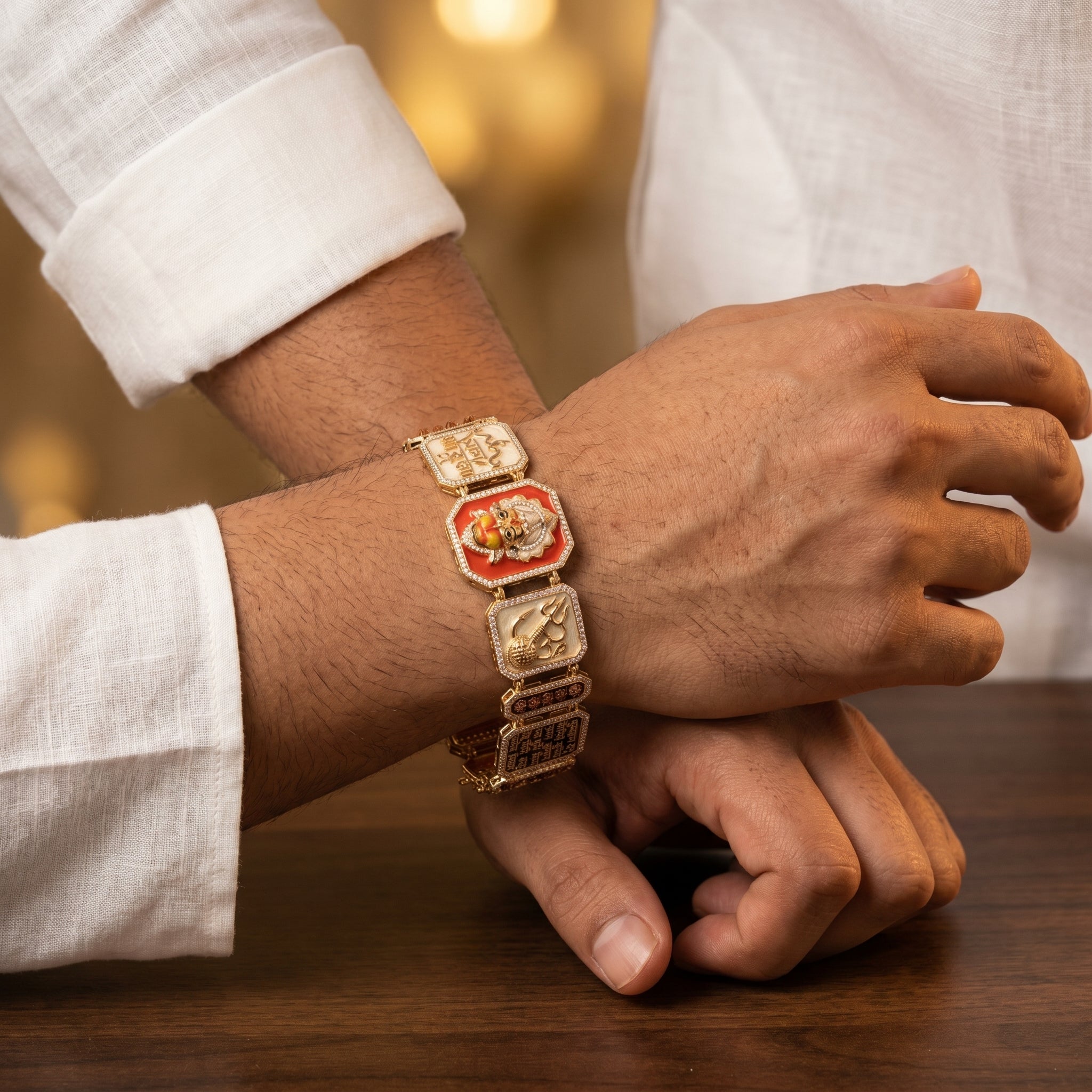 The Lord Hanuman Devotional Heritage Link Bracelet