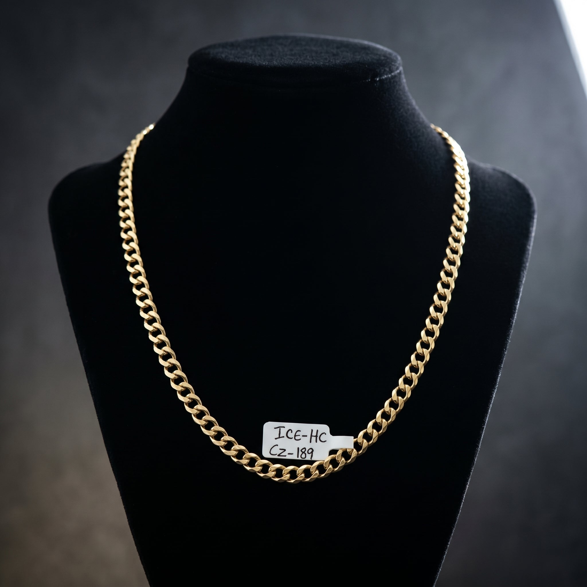 Diamond-Cut 925 Silver Plain Chain with Gold Coating