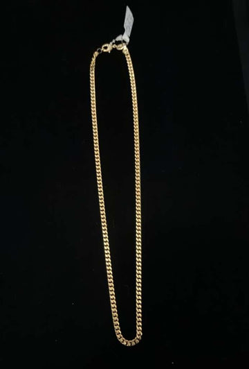 Gold-Coated Miami Silver Chain Necklace
