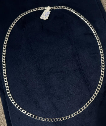 The Monaco Diamond-Cut Silver Chain