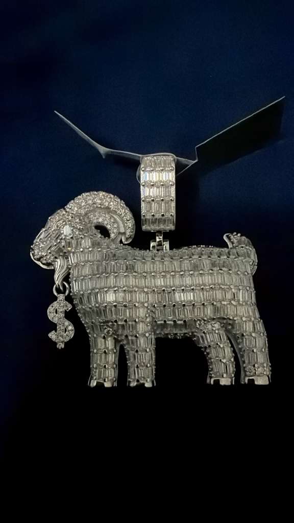 The Apex Ram Moissanite Pendant