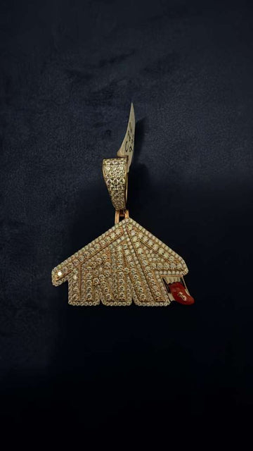 Iced Hustle House CZ Pendant