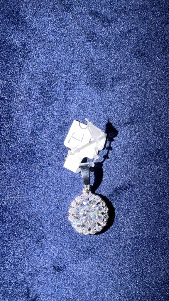 Lumière Royale Moissanite Halo Pendant