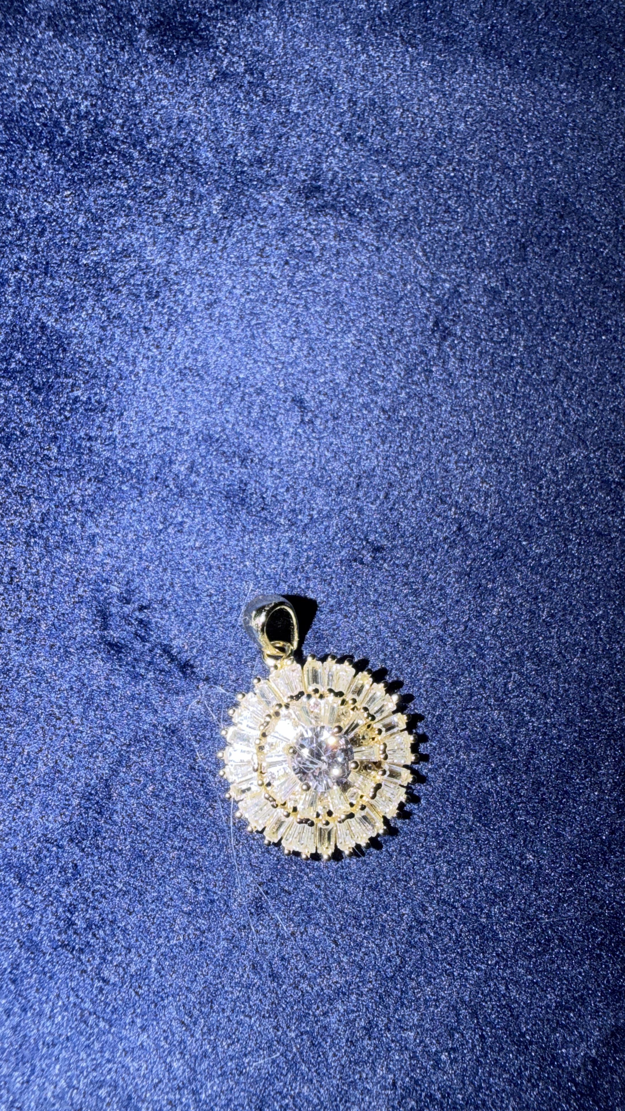 The Solaris Radiant Moissanite Medallion