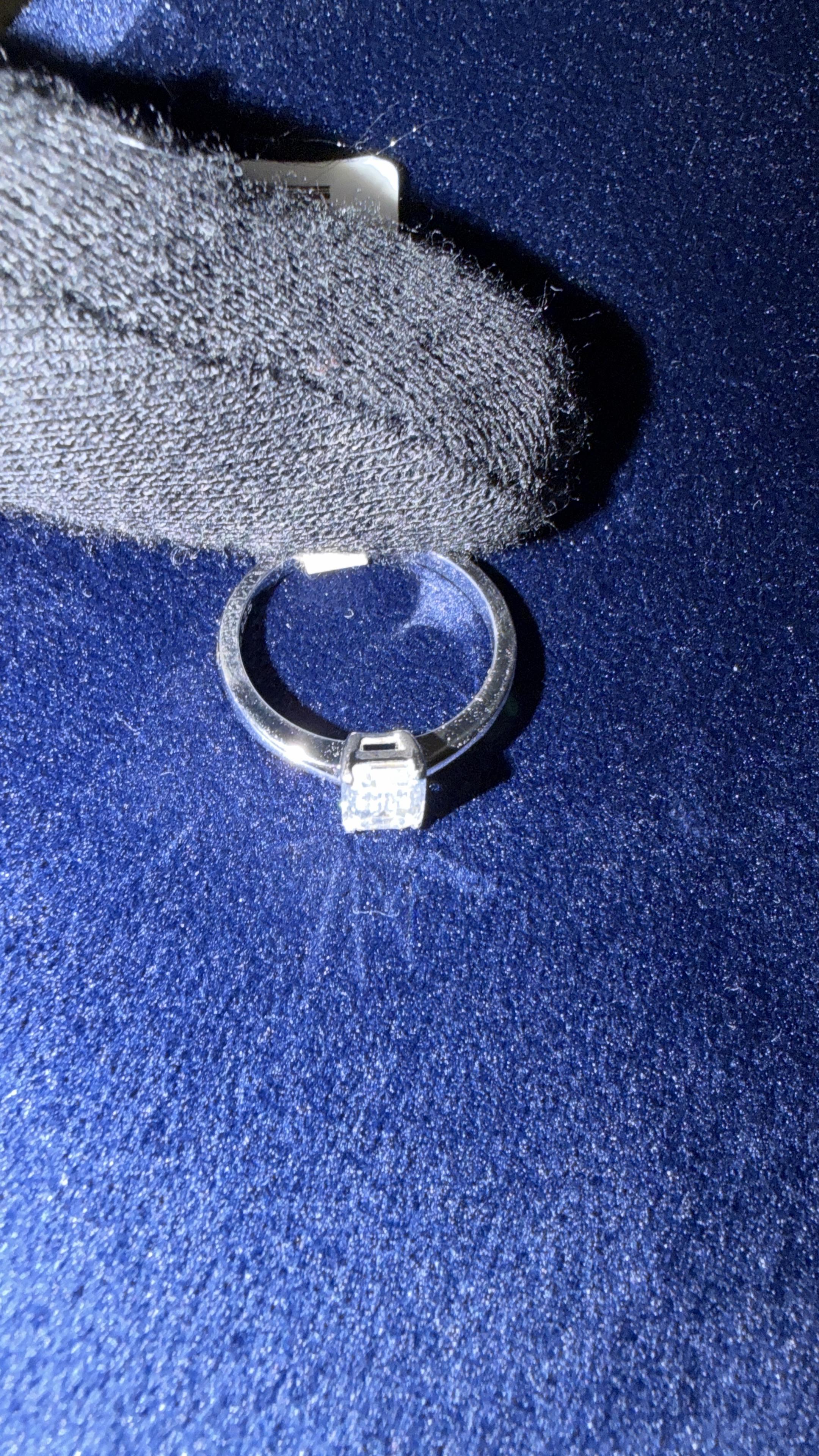 The Élan Emerald-Cut Solitaire Ring