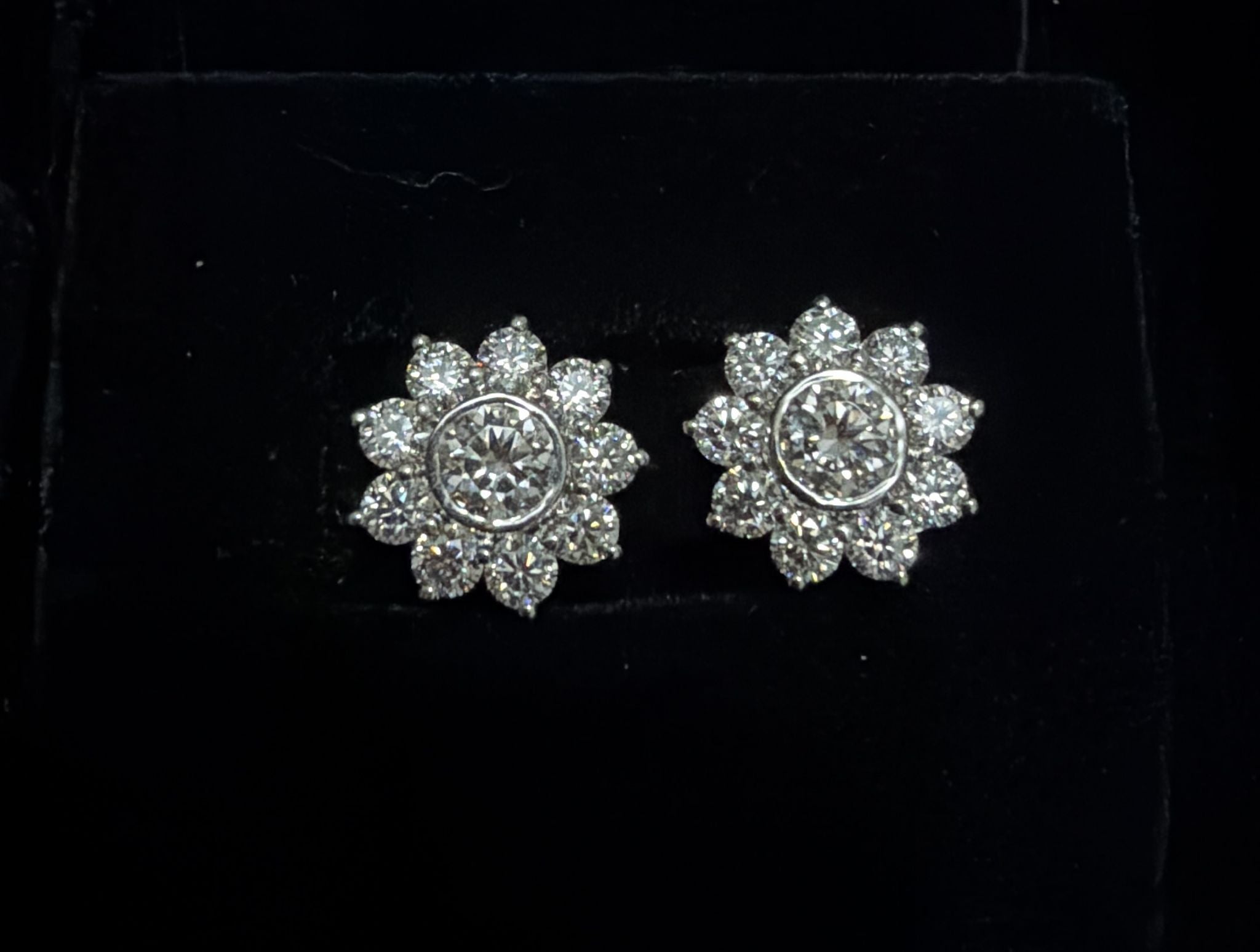 The Soleil Halo Bloom Stud Earrings