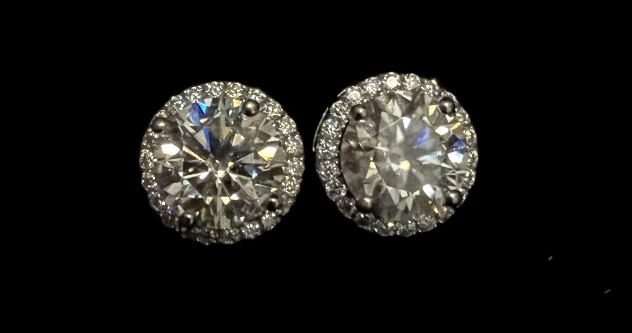 The Aurora Grand Halo Stud Earrings