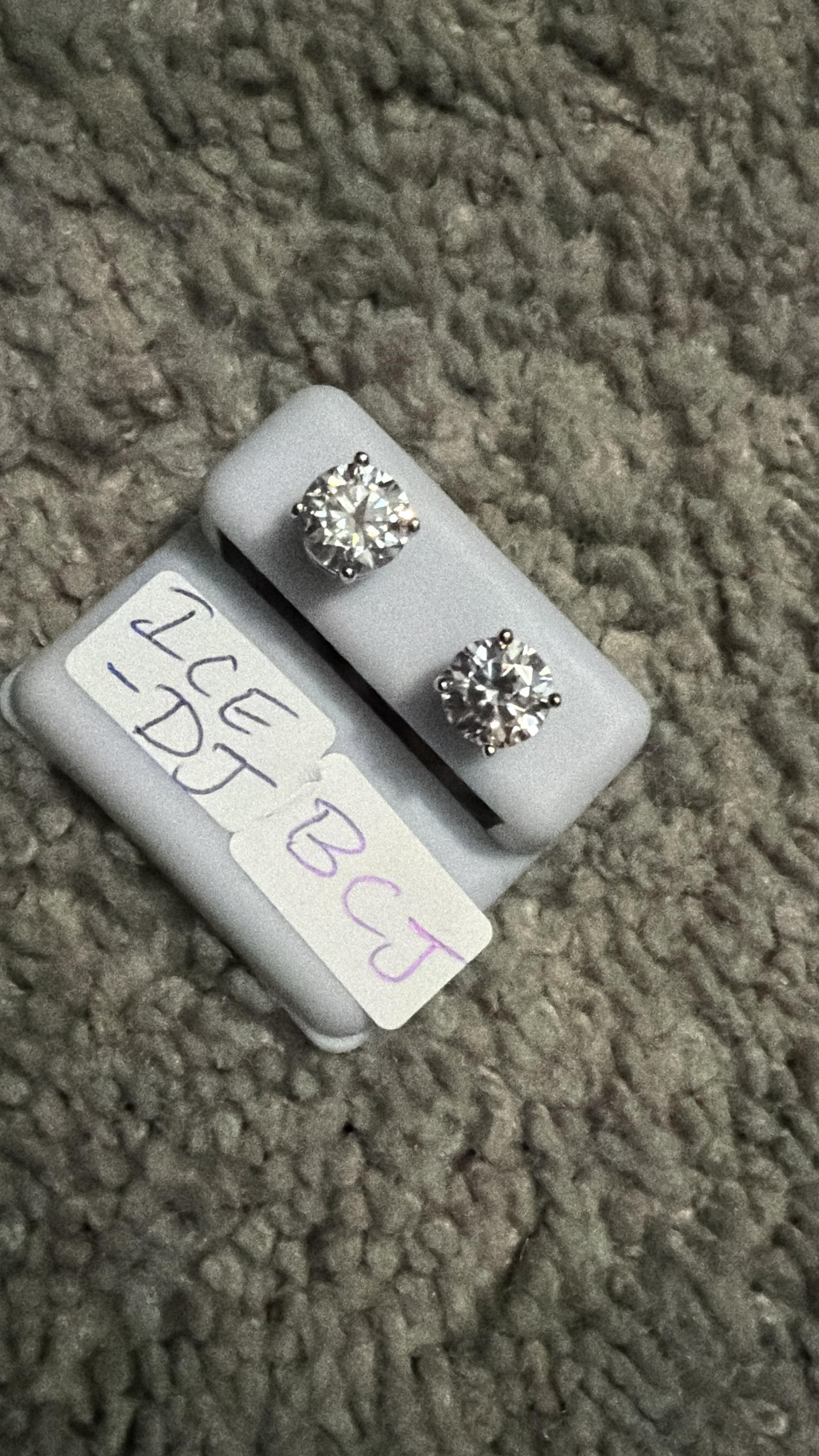 The Aurelia Crown Solitaire Studs