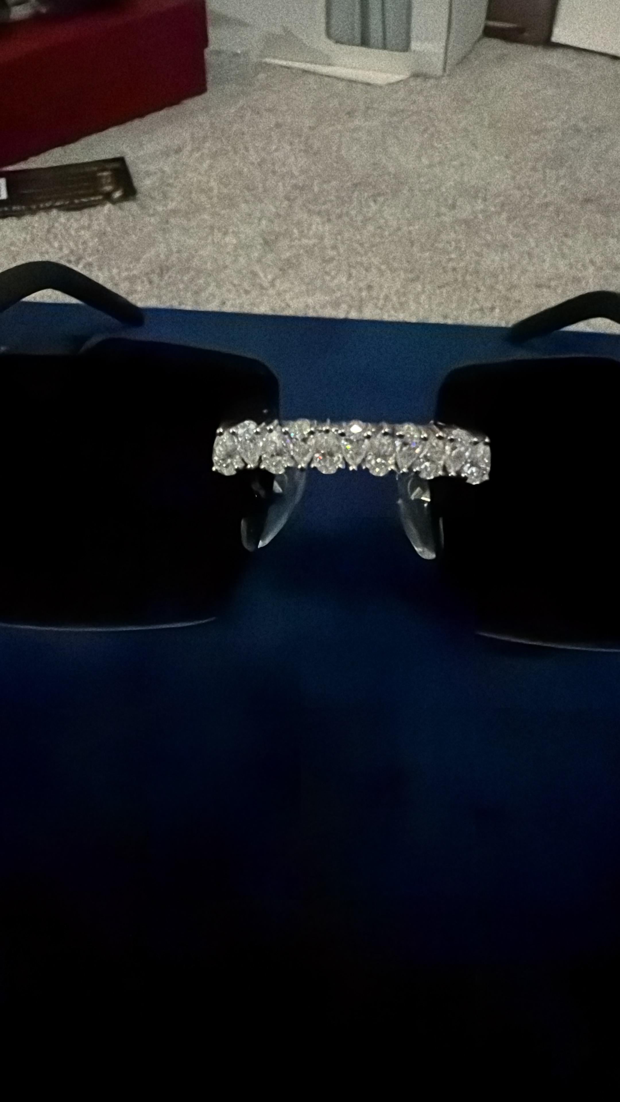 The VVS Sovereign Rimless Sunglasses in Iced Moissanite