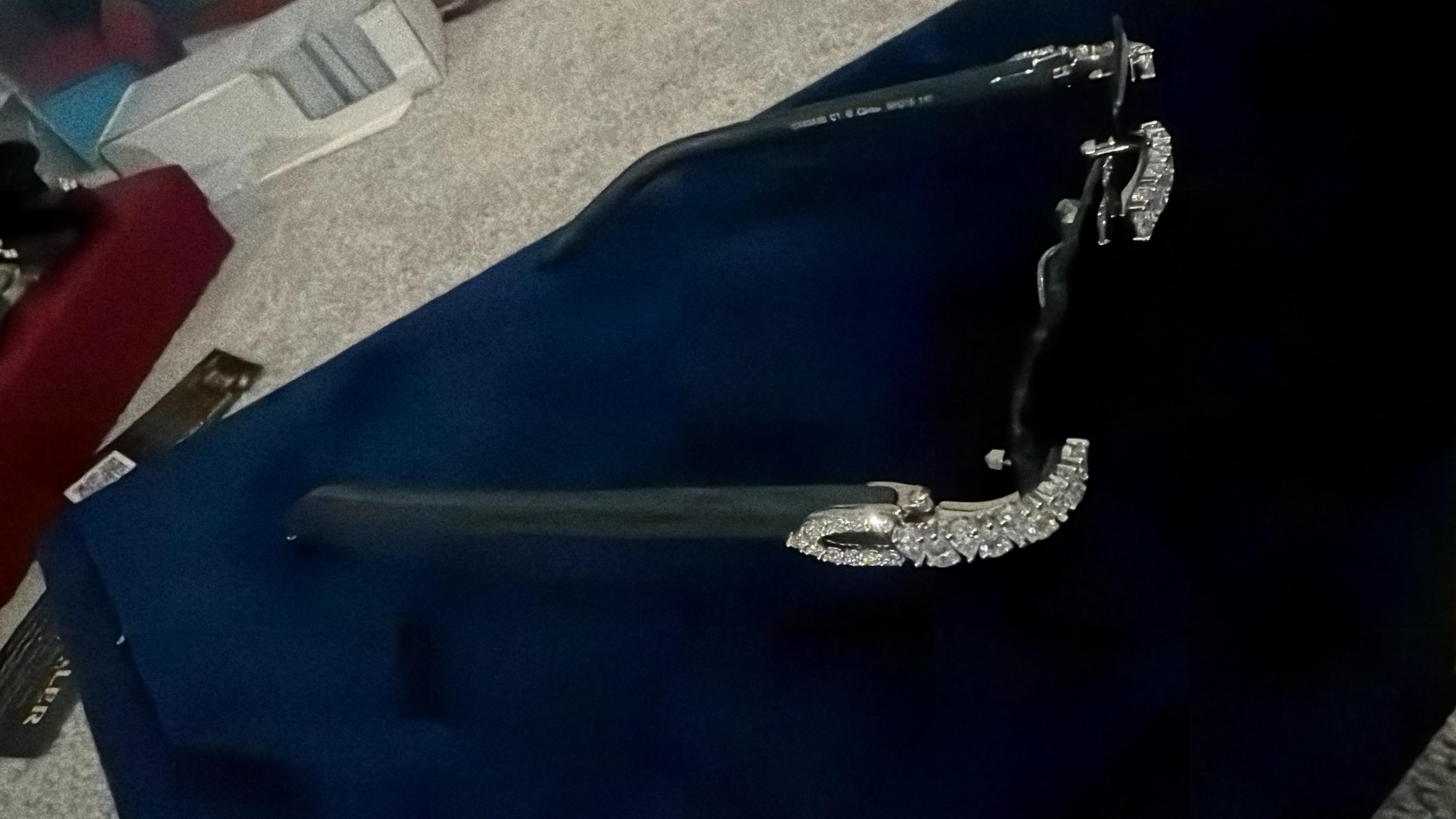 The VVS Sovereign Rimless Sunglasses in Iced Moissanite