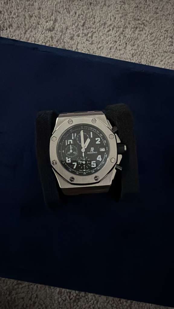 The Vanguard Chronograph Luxury Watch in Brushed Steel