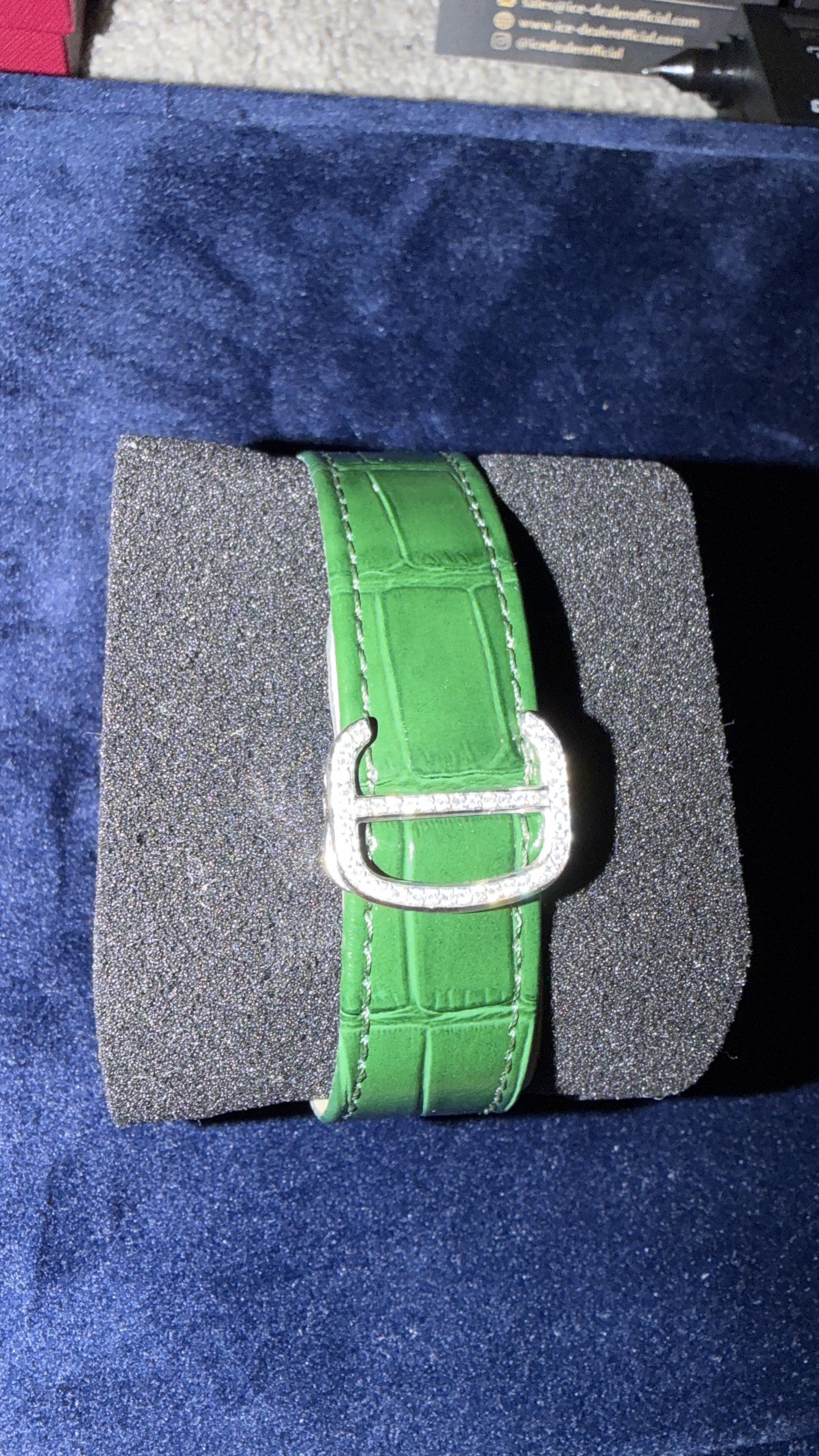 The Santos Noir Emerald Diamond Edition Timepiece