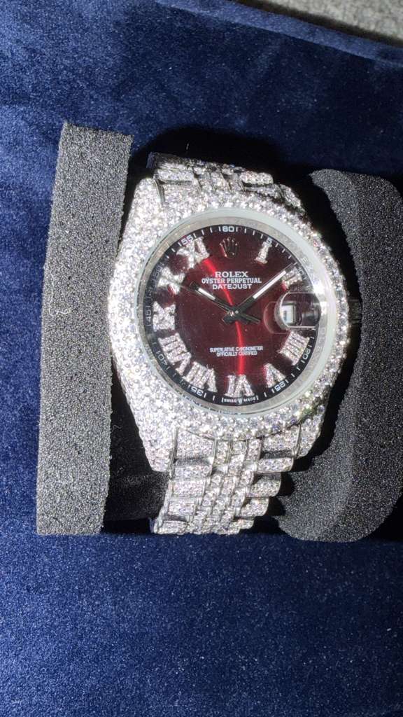 The Sovereign Datejust Chronometer in Full Pavé Moissanite