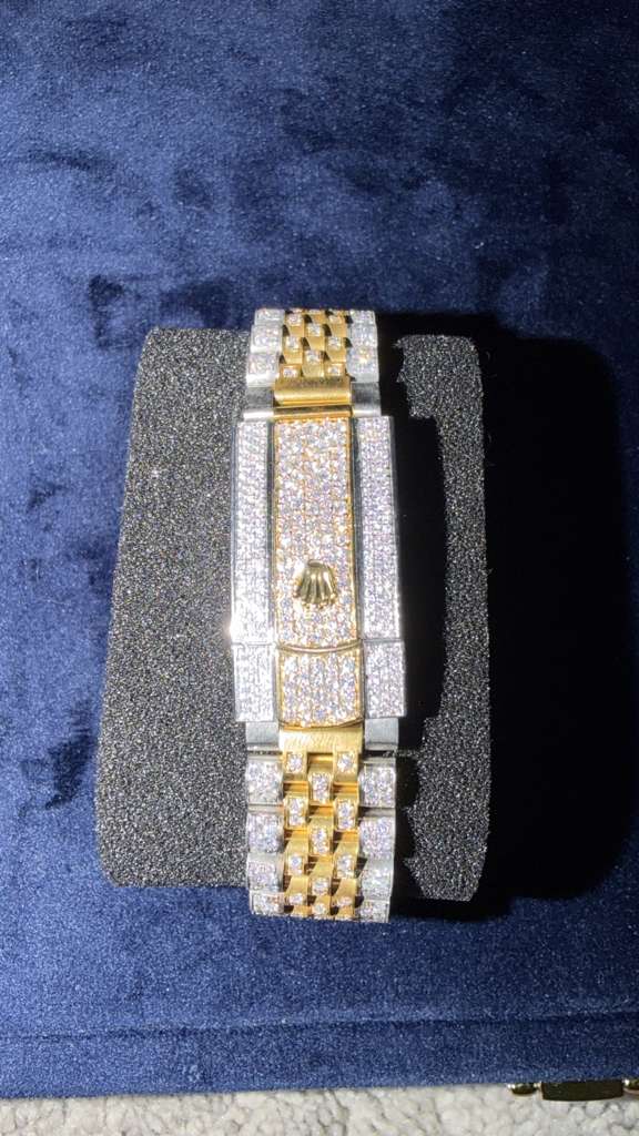 The Sovereign Datejust Chronometer in Two-Tone Full Pavé Moissanite