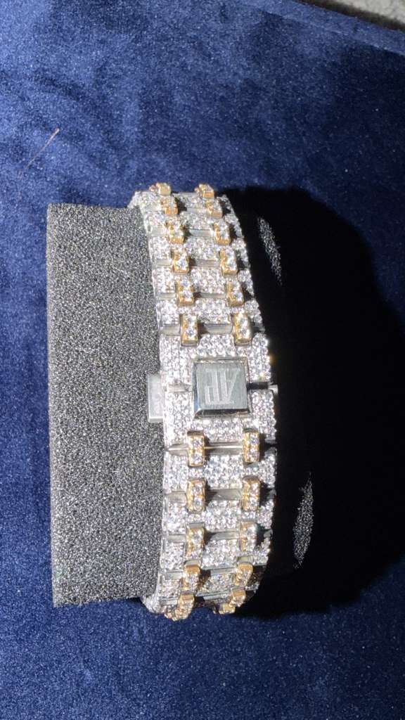 The Royal Avant-Garde: Openworked Pavé Timepiece in Two-Tone