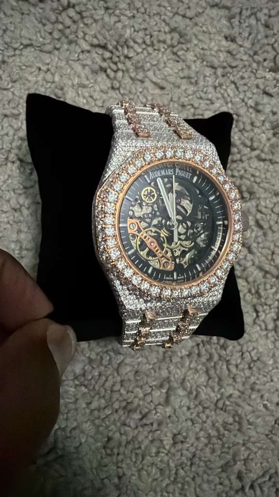 The Sovereign Skeleton "Bustdown" Two-Tone Timepiece