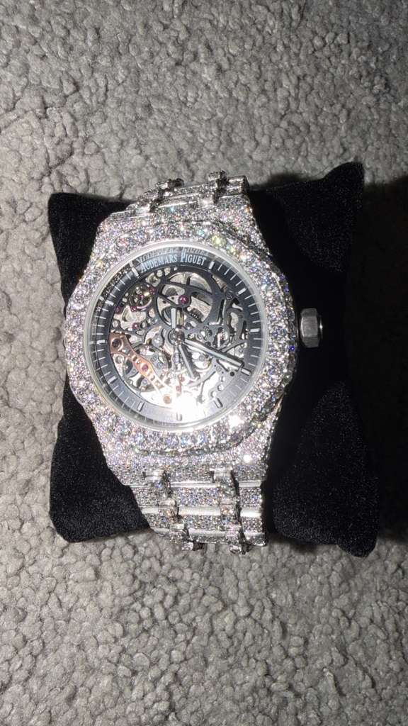 The Royal Oak Skeletonized "Bustdown" Edition — Openworked Movement Paved in Ice