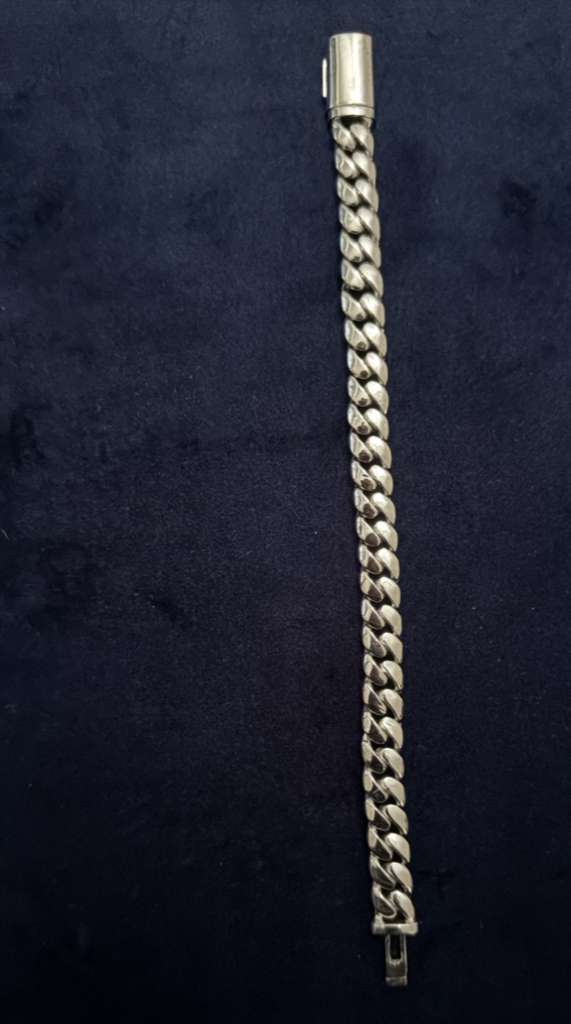 The Sovereign Curb: Solid Silver Miami Cuban Link Bracelet