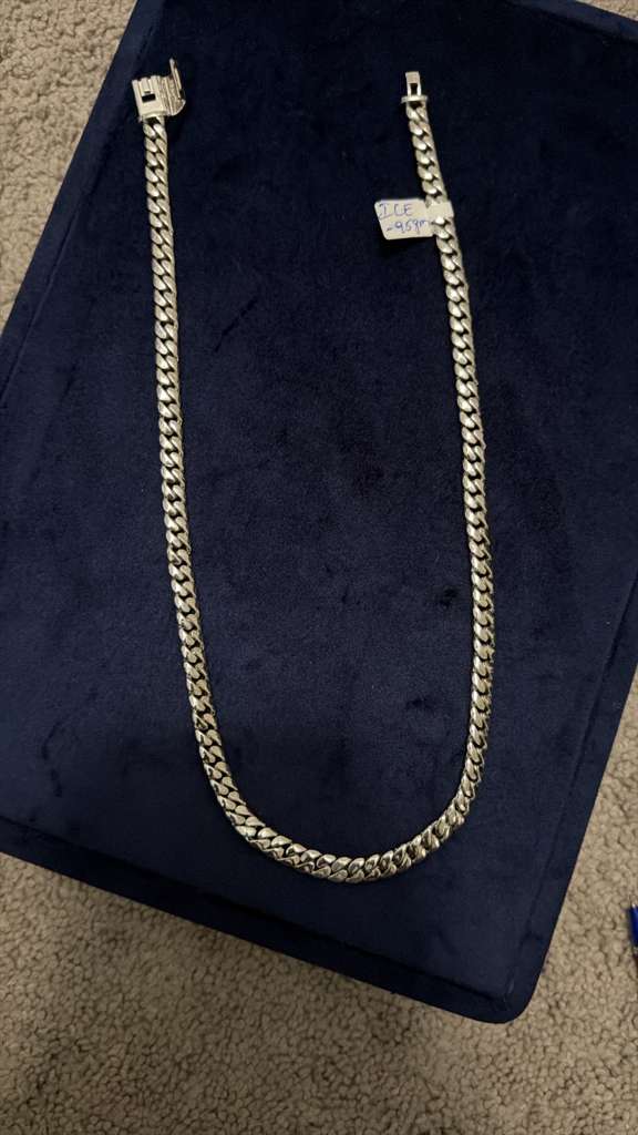 The Sovereign Cuban Link Chain Precision-Beveled Silver Edition (22-Inch)
