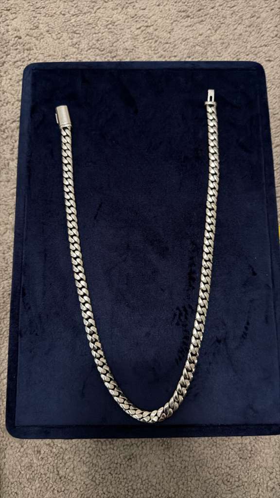 The Sovereign 10mm Miami Cuban Link Chain – Sterling Silver Edition