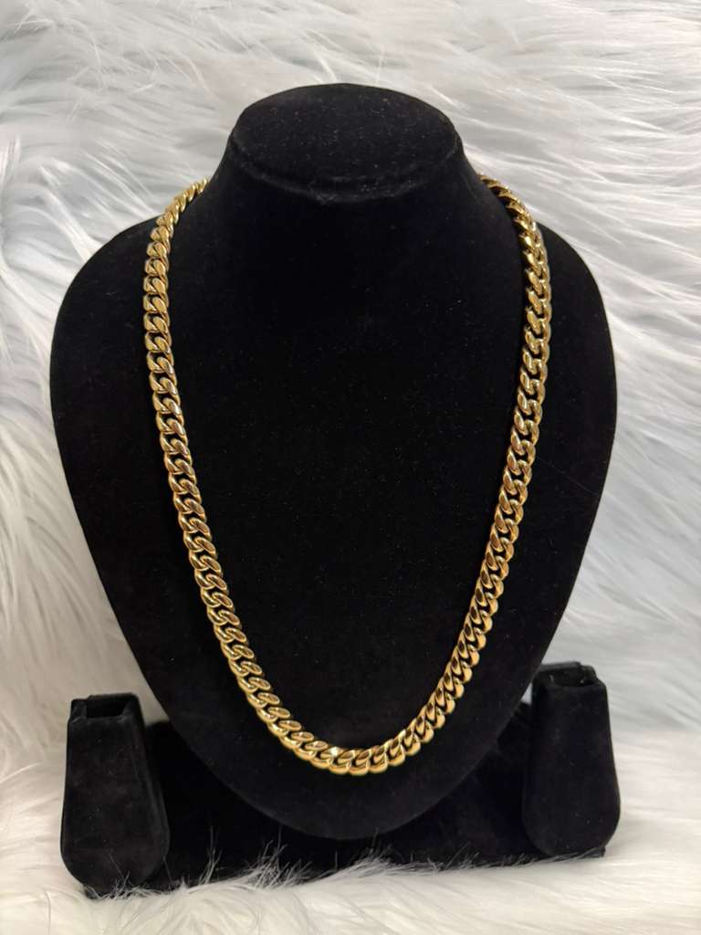 Miami Cuban Link Chain in 14K Gold Coated Finish