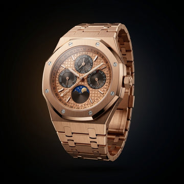 The Imperial Perpetual Calendar Salmon Dial Timepiece — Octagonal Luxury Edition