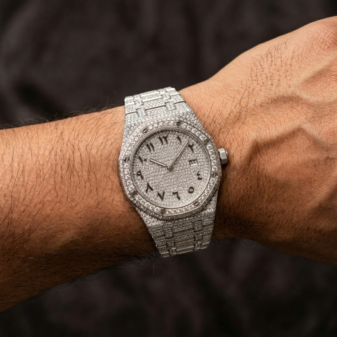 The Royal Horizon Fully Flooded Timepiece — Custom Eastern Arabic Dial Edition