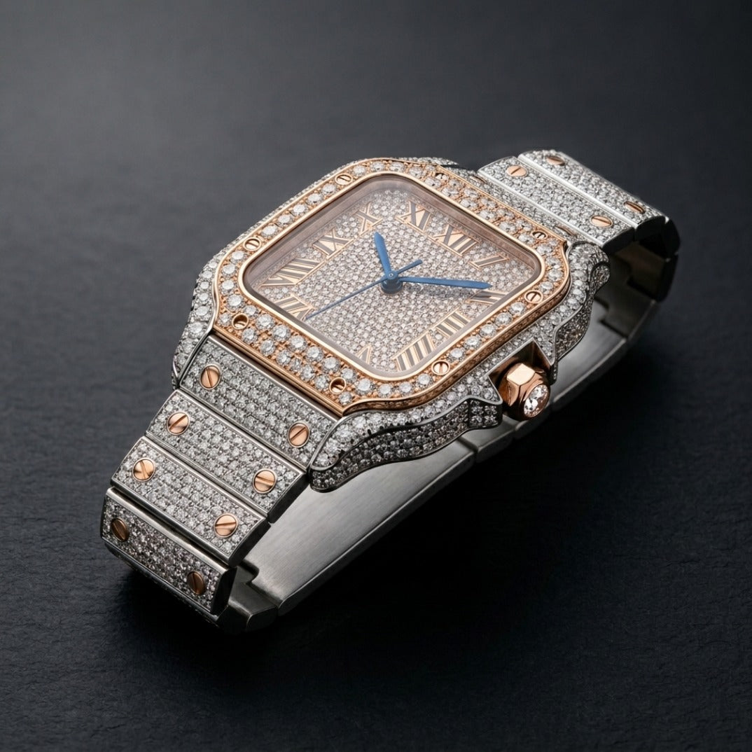 The Imperial Presidential Bustdown Timepiece — Full VVS Moissanite Day & Date Edition