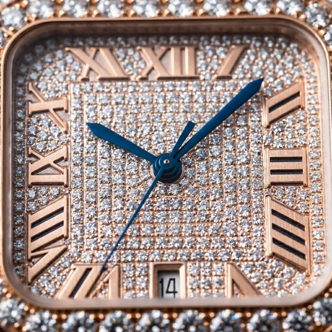 The Imperial Presidential Bustdown Timepiece — Full VVS Moissanite Day & Date Edition