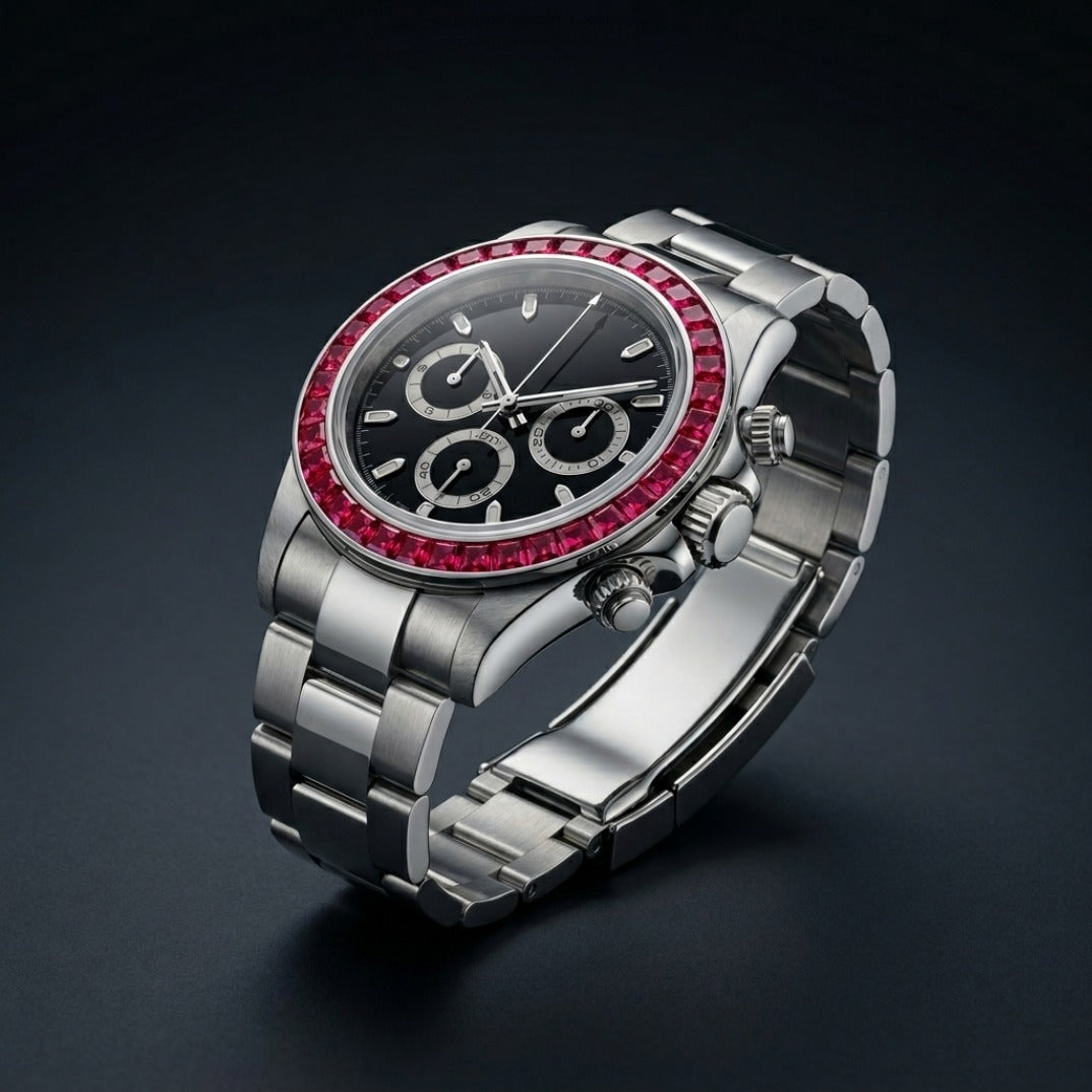 The Chrono Prestige Racing Chronograph Timepiece — Stainless Steel Edition