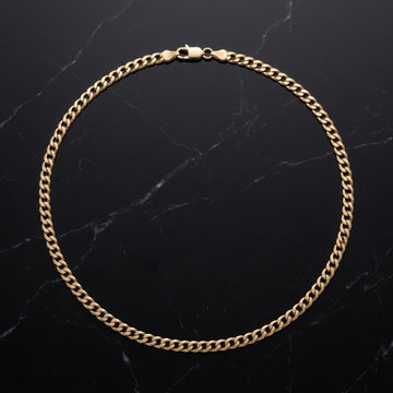 Riviera Polished Gold Link Chain – Gold Chain Necklace