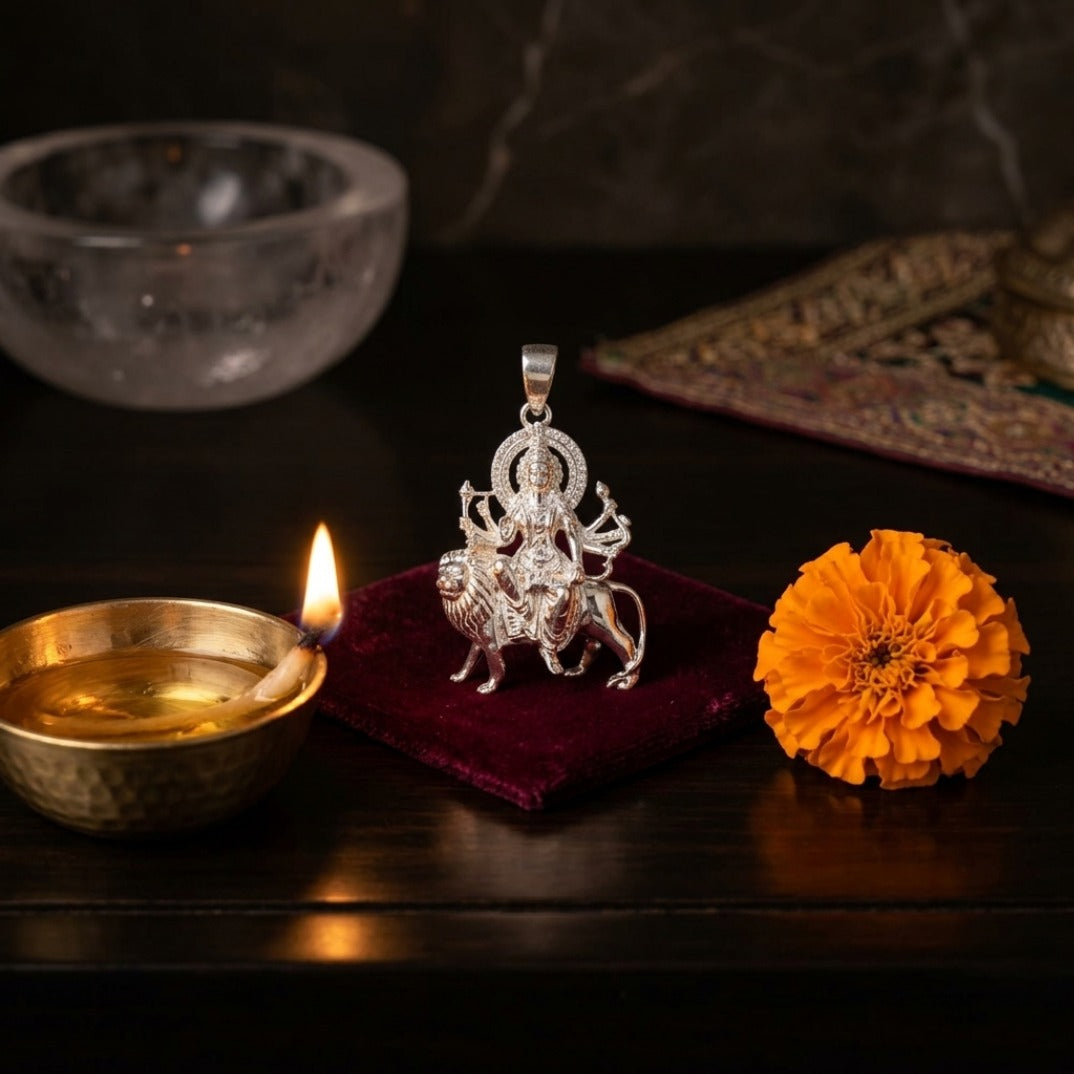 Divine Sovereign Silver Deity Pendant — Sculpted Statement Piece