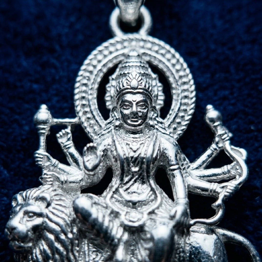 Divine Sovereign Silver Deity Pendant — Sculpted Statement Piece