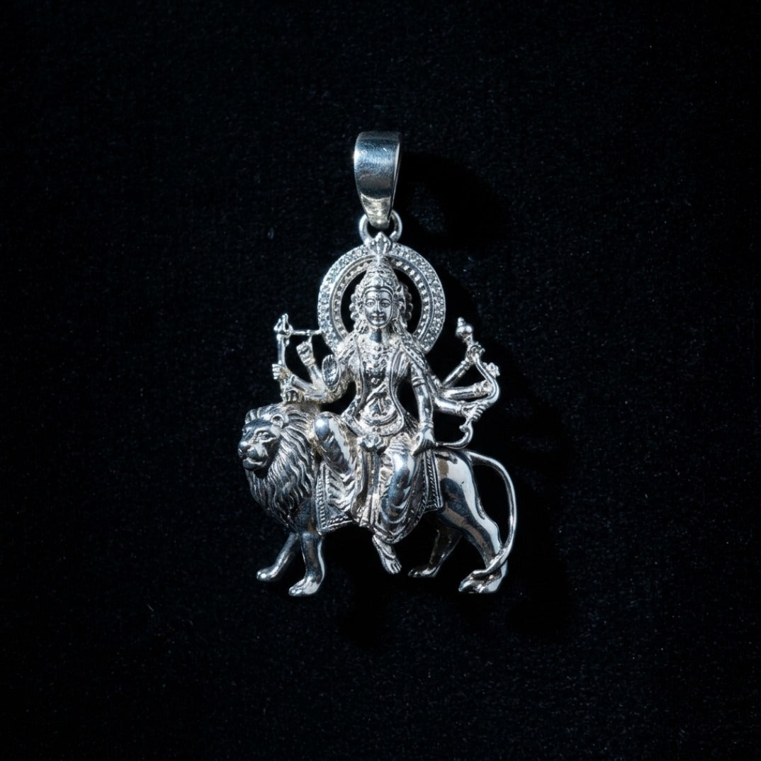 Divine Sovereign Silver Deity Pendant — Sculpted Statement Piece