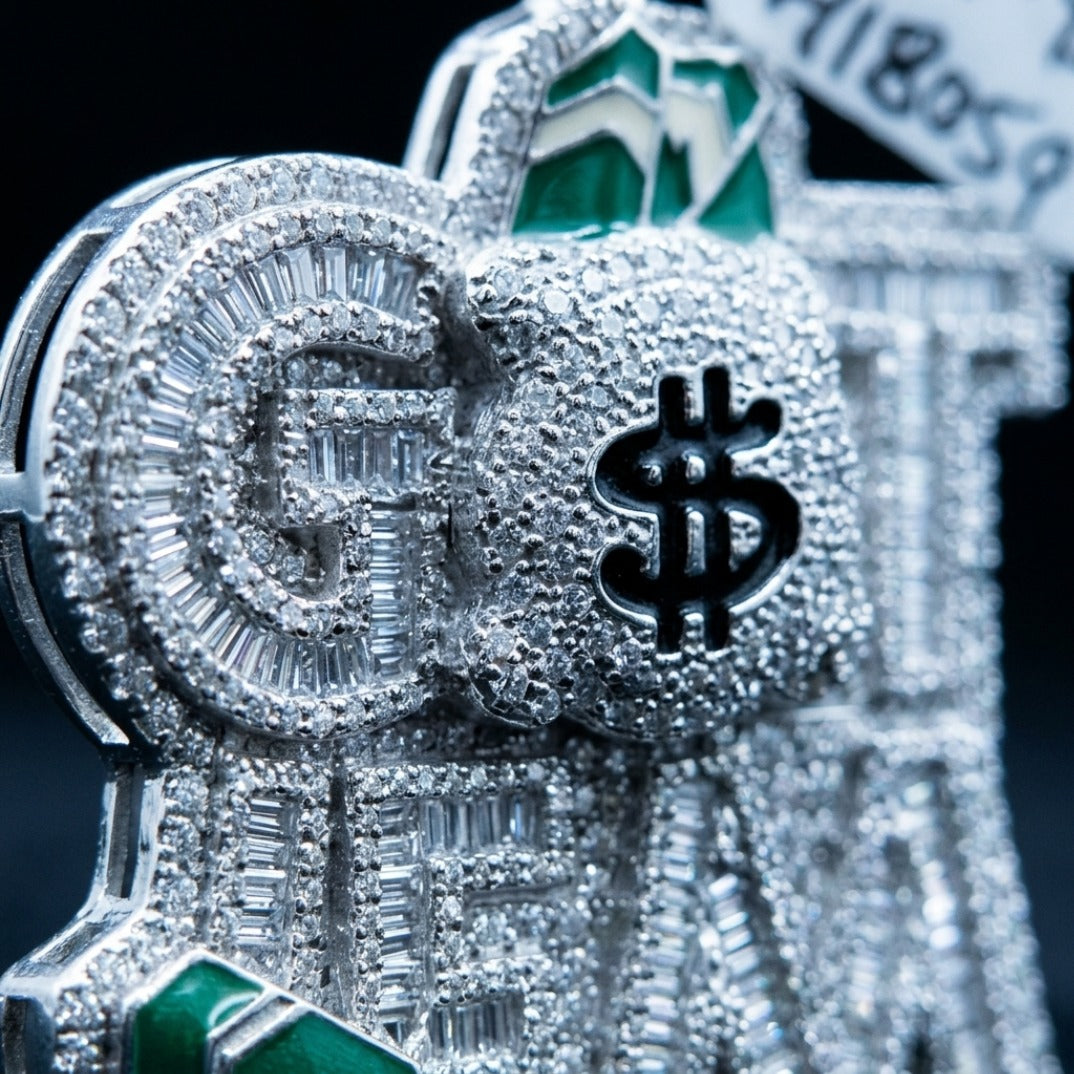 Capital Ice Iced Money Bag Pendant