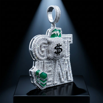 Capital Ice Iced Money Bag Pendant