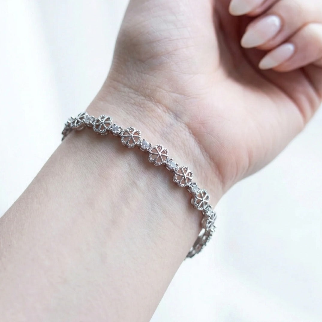 The Stella Rhombus Tennis Bracelet