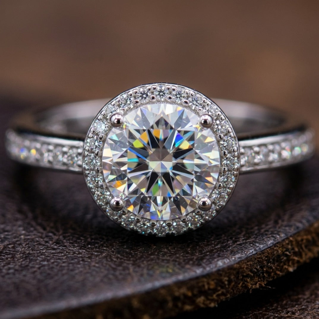 The Classic Round-Cut Diamond Solitaire Engagement Ring In White Gold