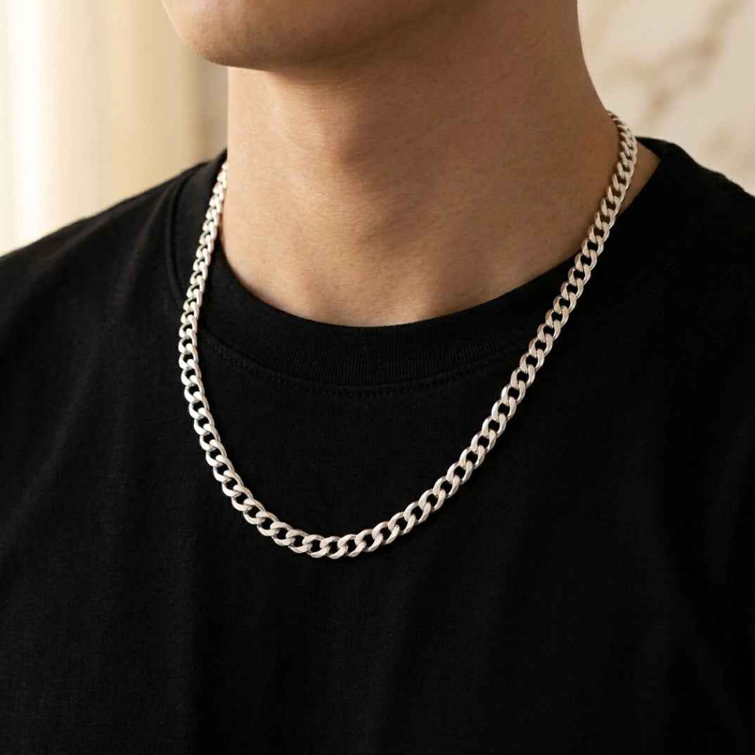 The Monaco Diamond-Cut Silver Chain
