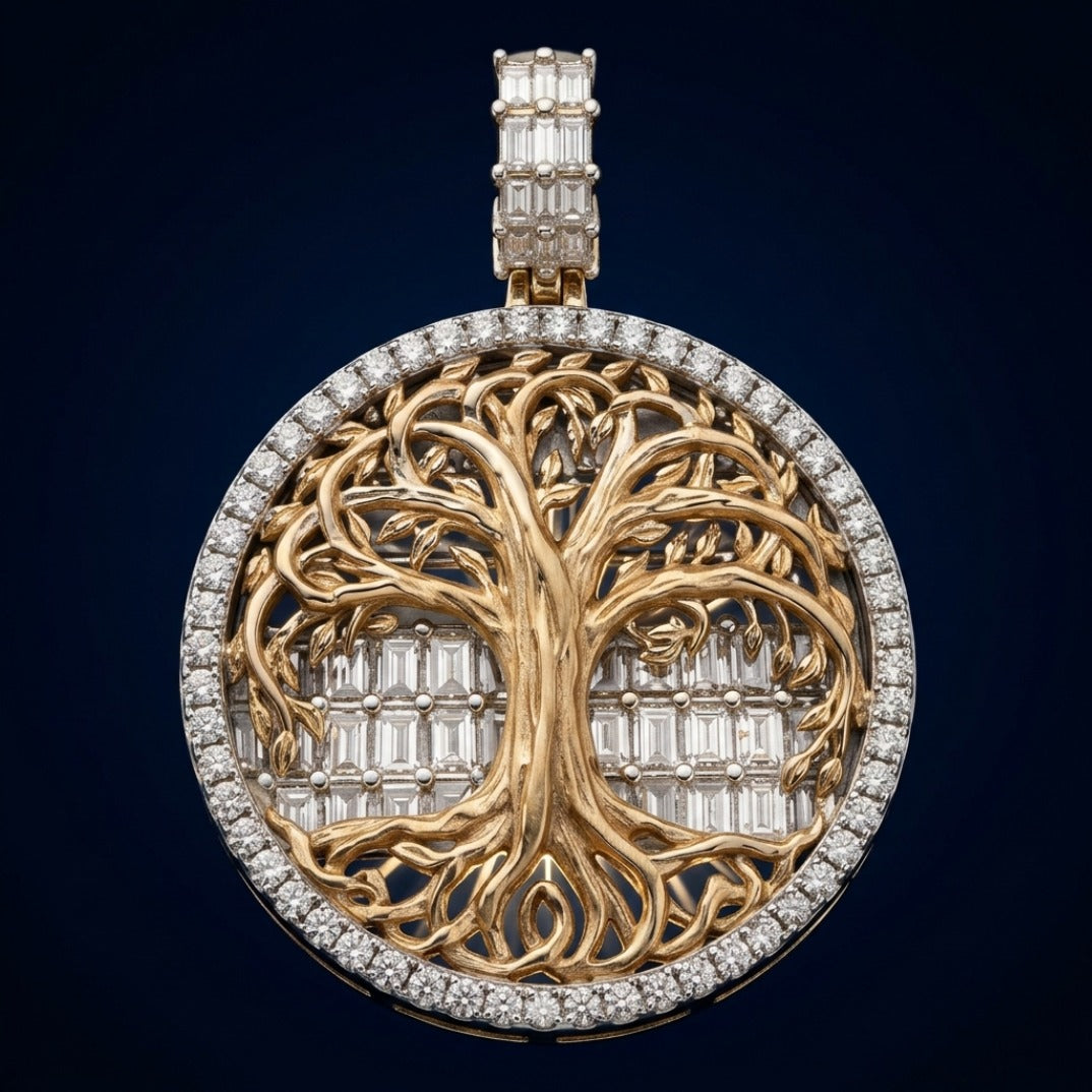 Eternal Crest Tree Medallion Pendant