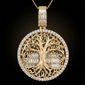 Eternal Crest Tree Medallion Pendant