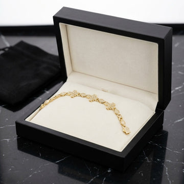 The Sovereign Cruciform Link Bracelet in Yellow Gold