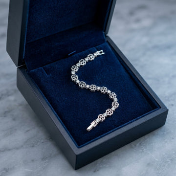 The Stella Rhombus Tennis Bracelet