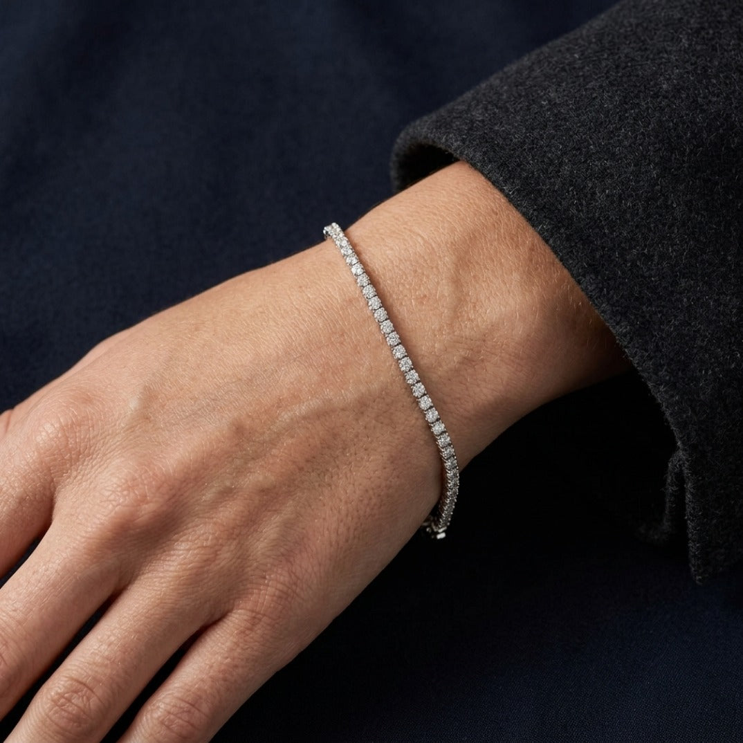 The Luminary Tennis Bracelet in Sterling Silver