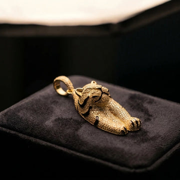 The Majestic pave panther pendant