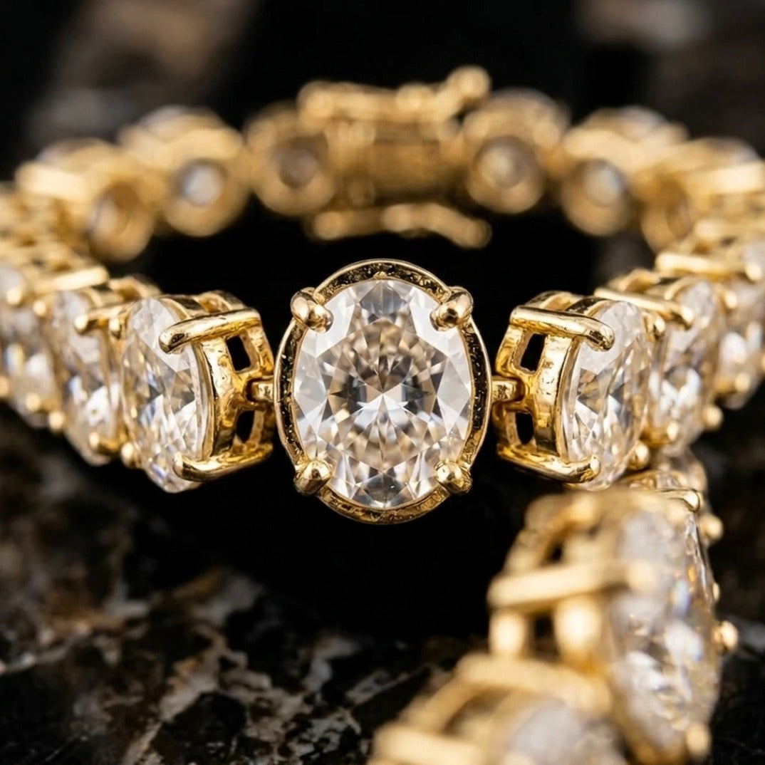 Lumière Oval Tennis Bracelet