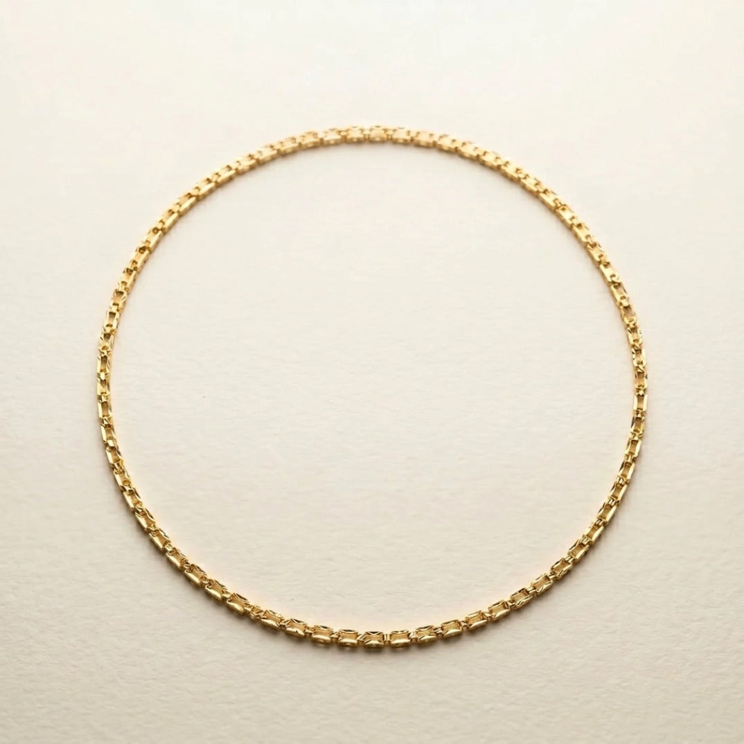 Diamond Cut Gold Vermeil Chain – Aurelio, 925 Sterling Silver with Rich Gold Finish