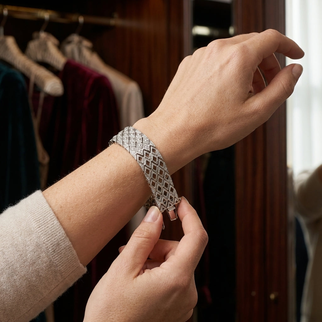 The Prism Lattice Statement Link Bracelet